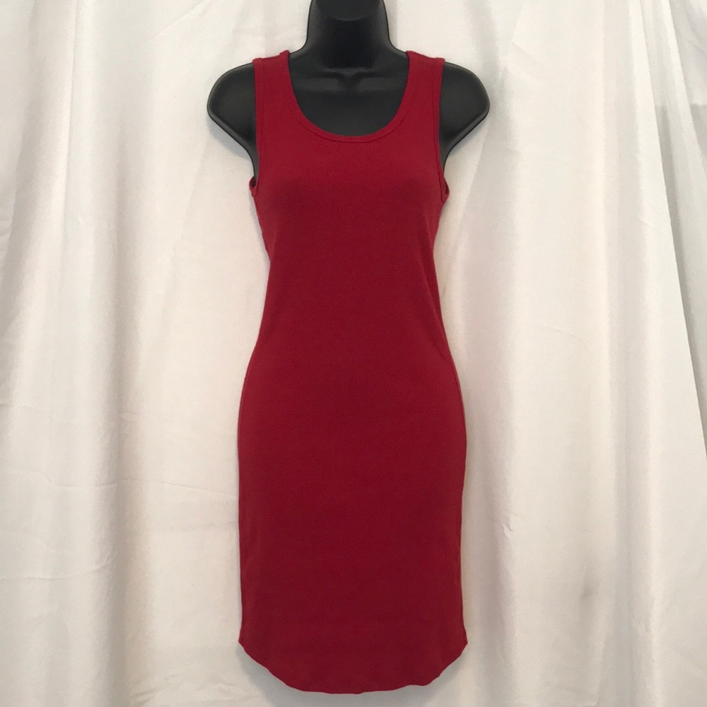 F21 Red midi dress sz. M